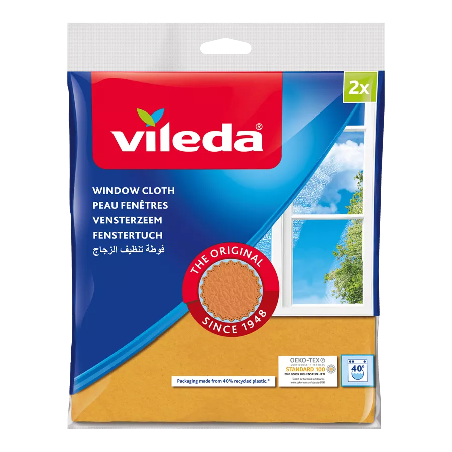 vileda-וילדה – ג'ילדה  שמשות מבריקות בניגוב אחד