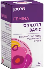 אלטמן קרנמיקס בייסיק תמצית חמוציות פטנטית וויטמין C טמרה פארם