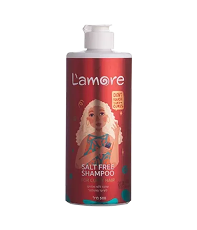 שמפו ללא מלח לשיער מתולתל l'amore