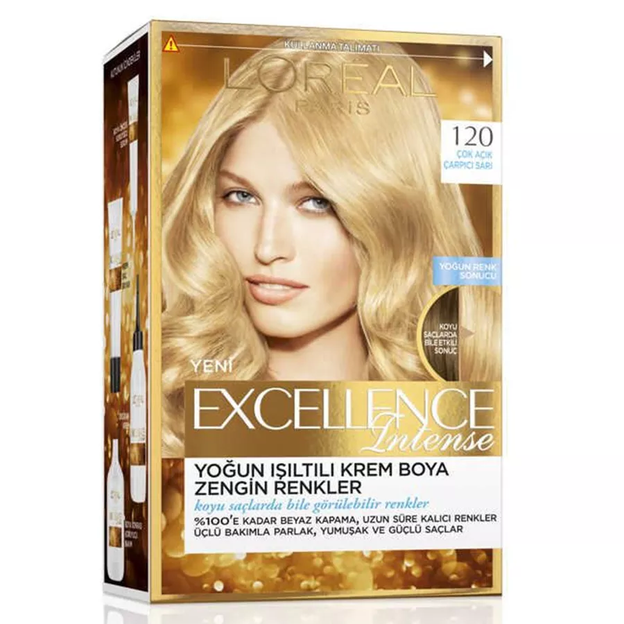 צבע שיער מטפח Loreal Excellence Intense - גוון 120 אולטרה בלונד בהיר