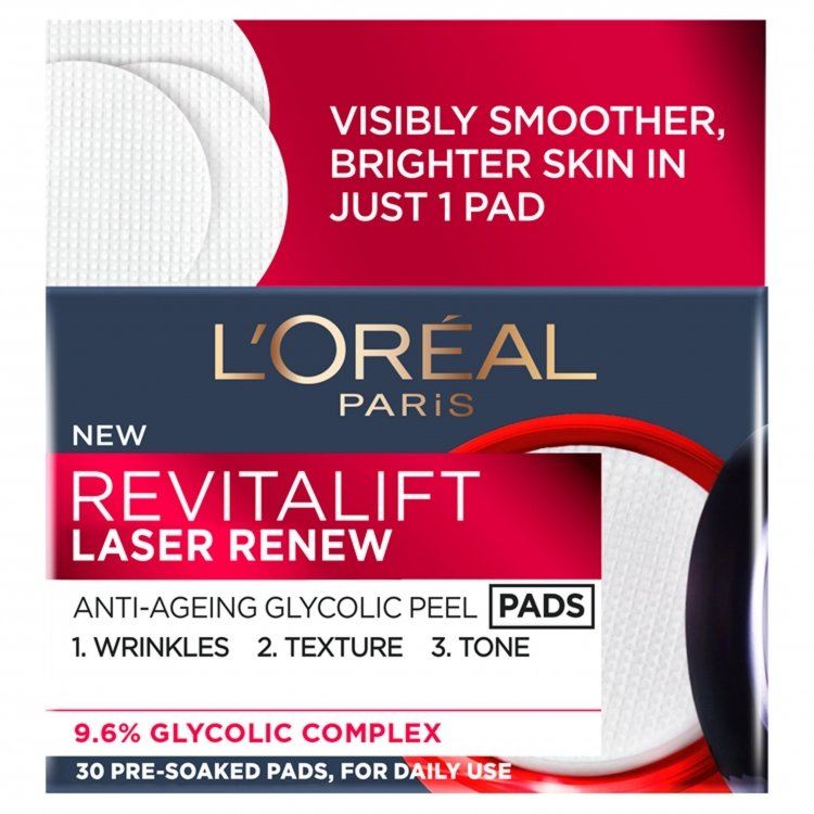 L'OREAL PARIS REVITALIFT LASER פדים לטיפול אנטי-אייג'ינג