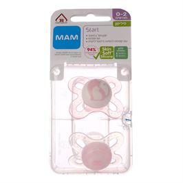 ‎MAM‎ ‎0‎-‎2‎ ‎זוג‎ ‎ורוד‎.‎סיל‎ ‎מוצץ טמרה פארם