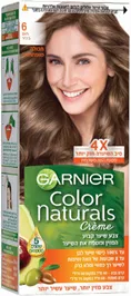 צבע לשיער Garnier Color Naturals - גוון 6 חום בהיר טמרה פארם