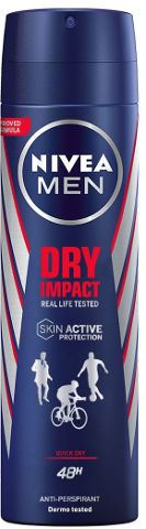 NIVEA דאודורנט ספריי דריי אימפקט לגבר