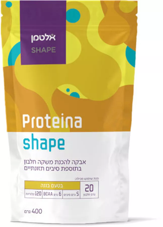 אלטמן פרוטאינה שייפ אבקת חלבון לנשים בטעם בננה