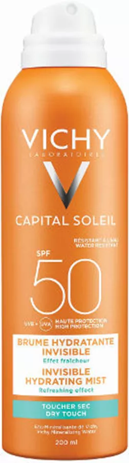 ספריי הגנה מהשמש אידאל סוליי SPF50