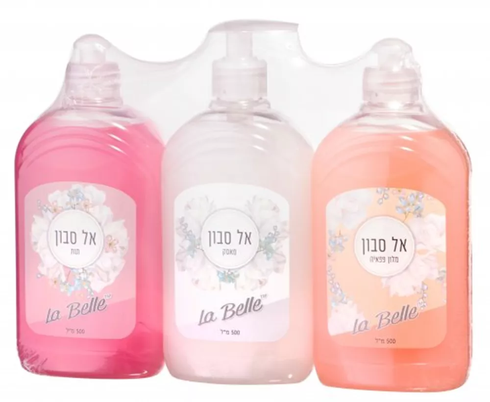 La Belle - שלישיית אל סבון במגוון ניחוחות מעורב כתום לבן אדום