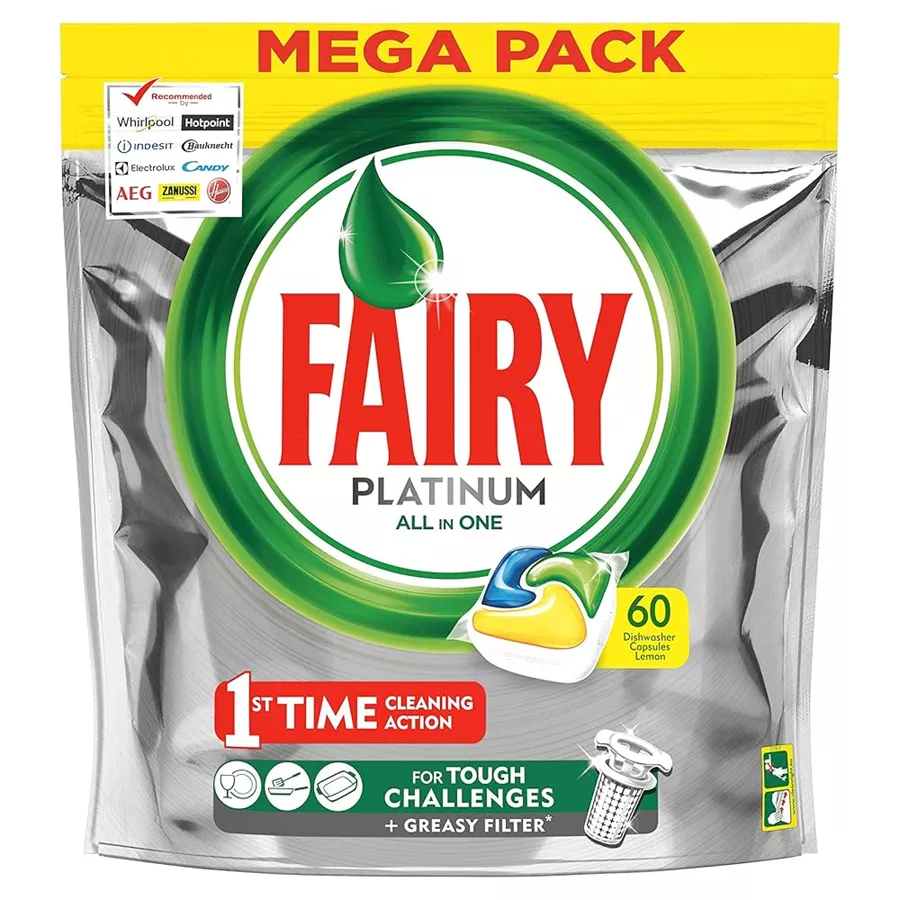 Fairy - קפסולות למדיח Platinum All In One - קפסולות 60