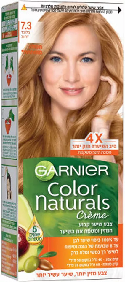 צבע לשיער Garnier Color Naturals - גוון 7.3 בלונד זהוב